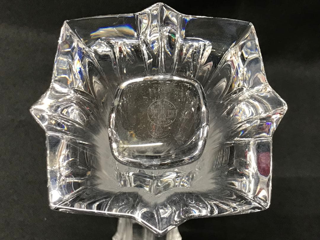 【カケ有】Baccarat バカラ　ブーケ　Bouquet 花瓶　ベース