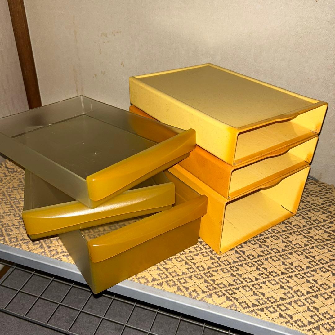 Tupperware マルチオーガナイザー 扉付き　& 引き出し　3段