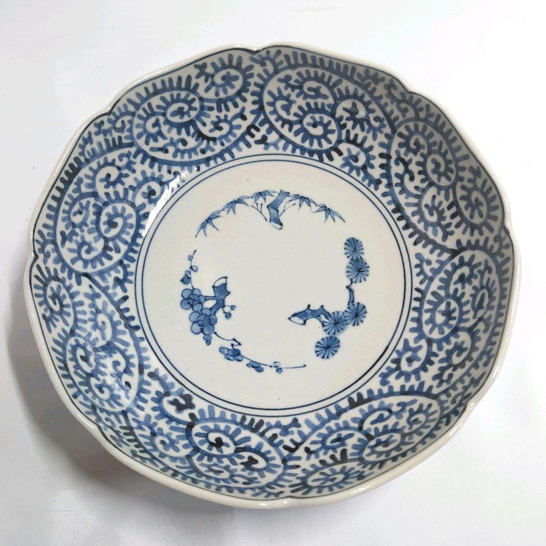 龍峰窯　蛸唐草　松竹梅　大鉢