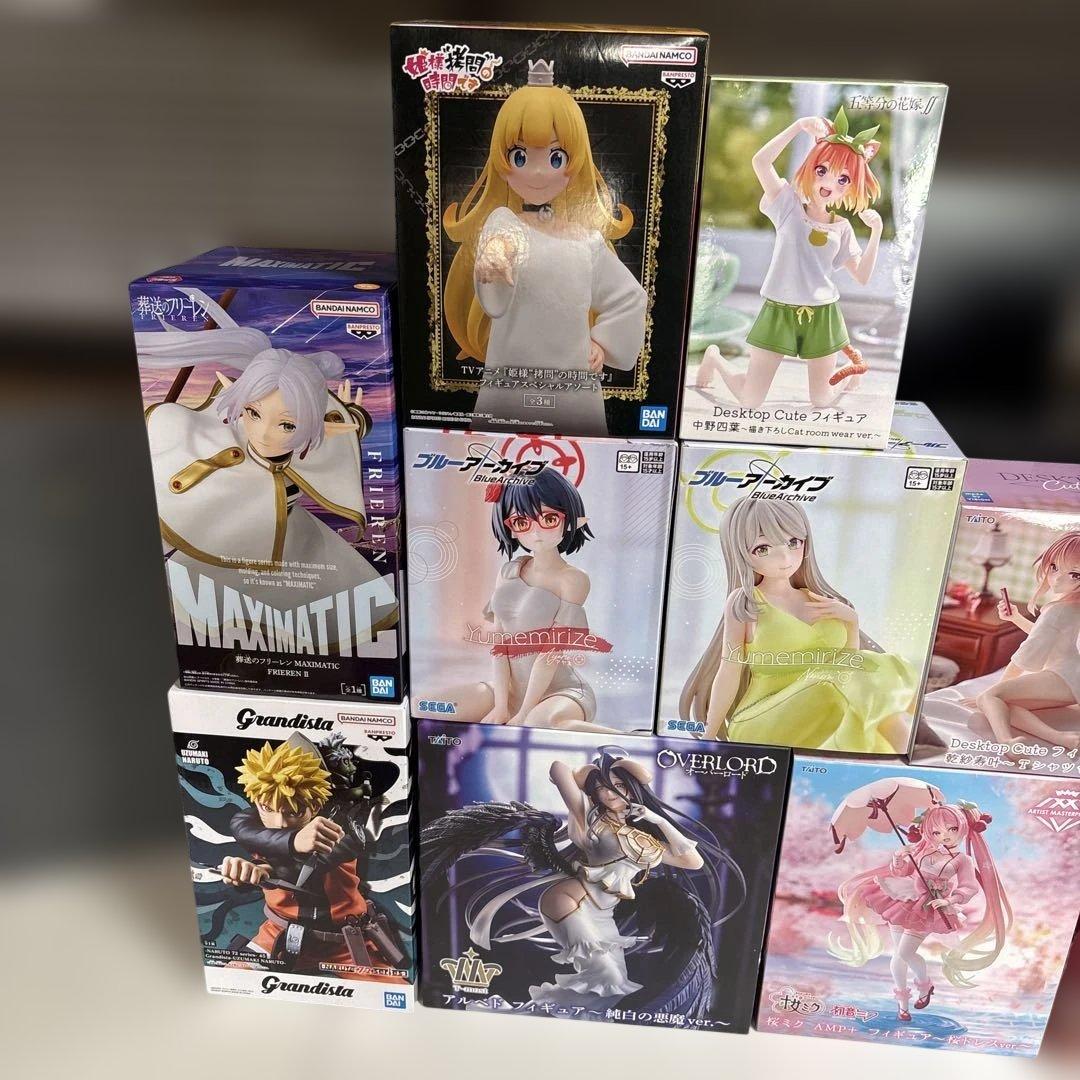 【最新有・未開封】プライズフィギュア11種まとめアルベド・桜ミク・NARUTO