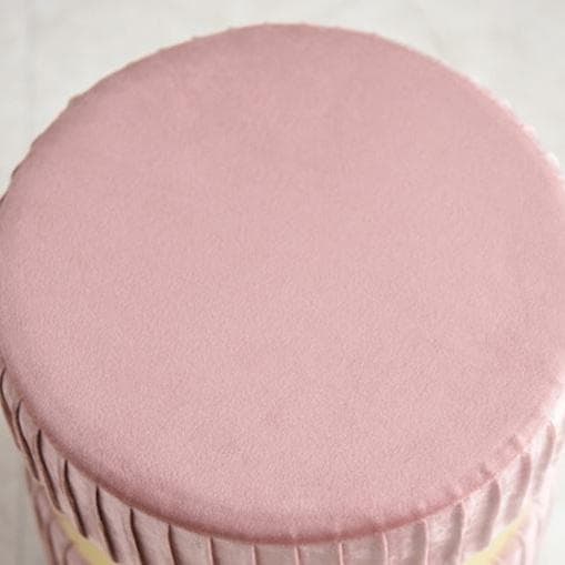 円柱型スツール ピンク小