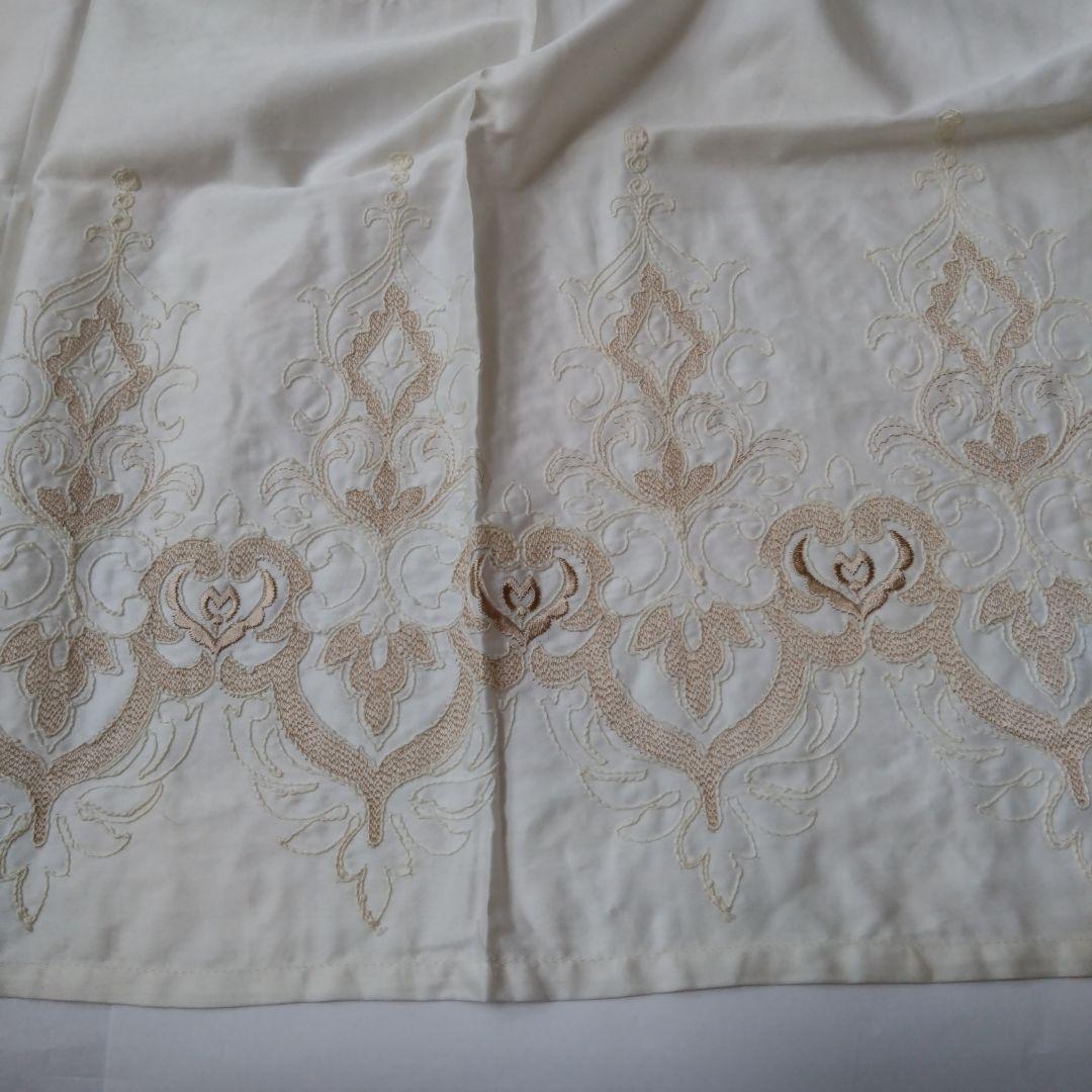 mila schon　ミラ・ショーン　レディース　エプロン　刺繍　アイボリー