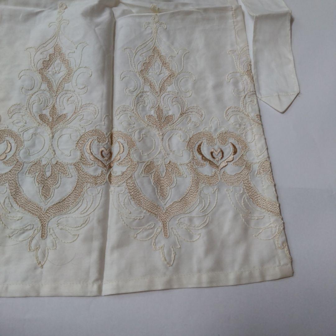 mila schon　ミラ・ショーン　レディース　エプロン　刺繍　アイボリー