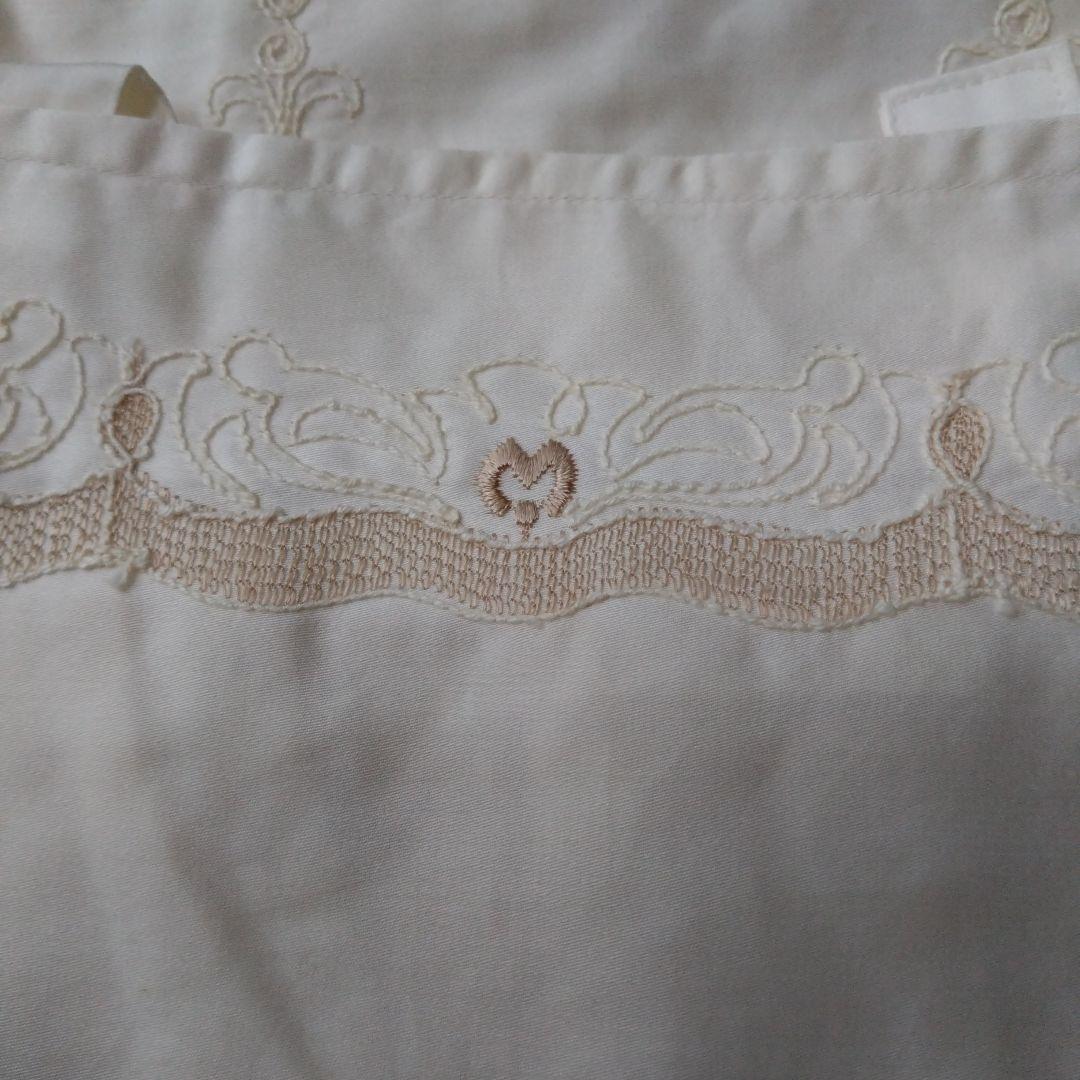mila schon　ミラ・ショーン　レディース　エプロン　刺繍　アイボリー