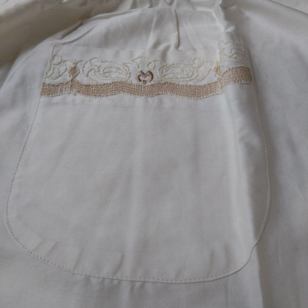 mila schon　ミラ・ショーン　レディース　エプロン　刺繍　アイボリー