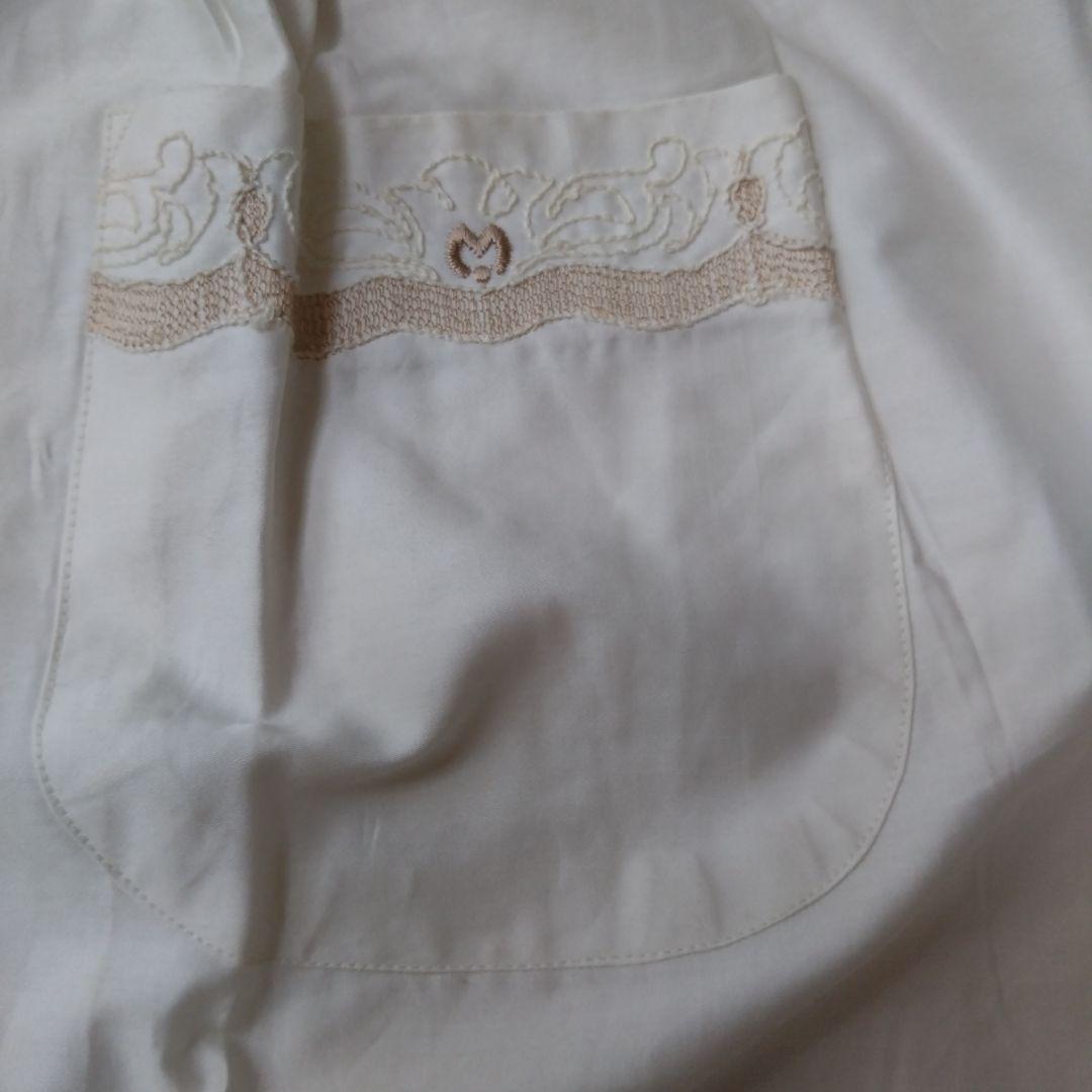 mila schon　ミラ・ショーン　レディース　エプロン　刺繍　アイボリー