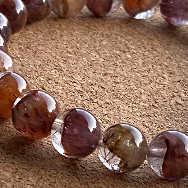 レッドファントムポイント＆オーラライト23ブレスレット