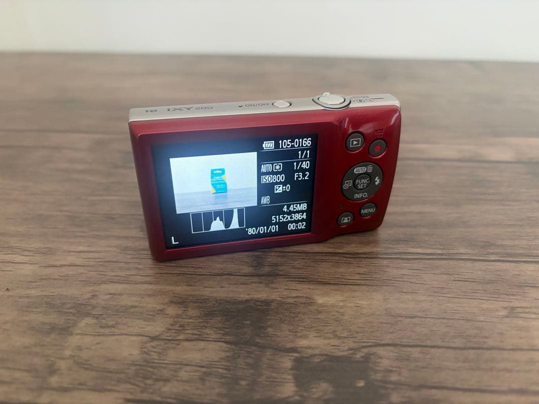 Canon デジカメ IXY 200 レッド コンパクトデジタルカメラ 赤