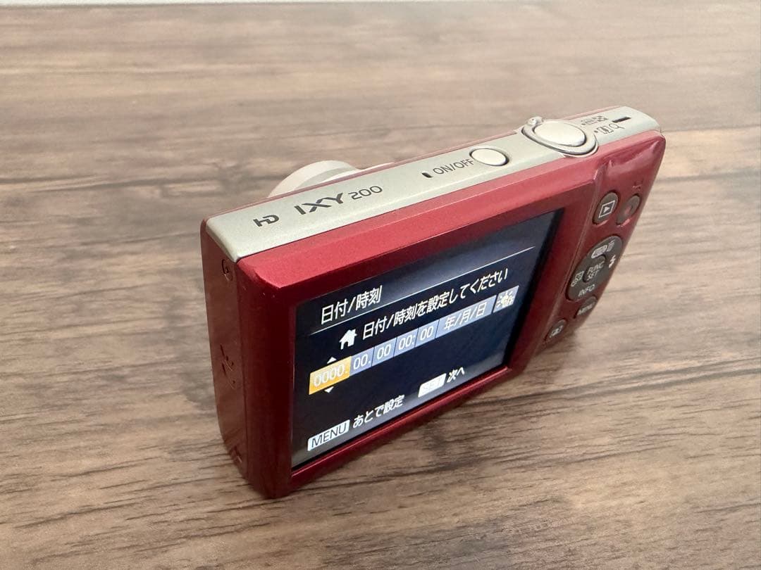 Canon デジカメ IXY 200 レッド コンパクトデジタルカメラ 赤
