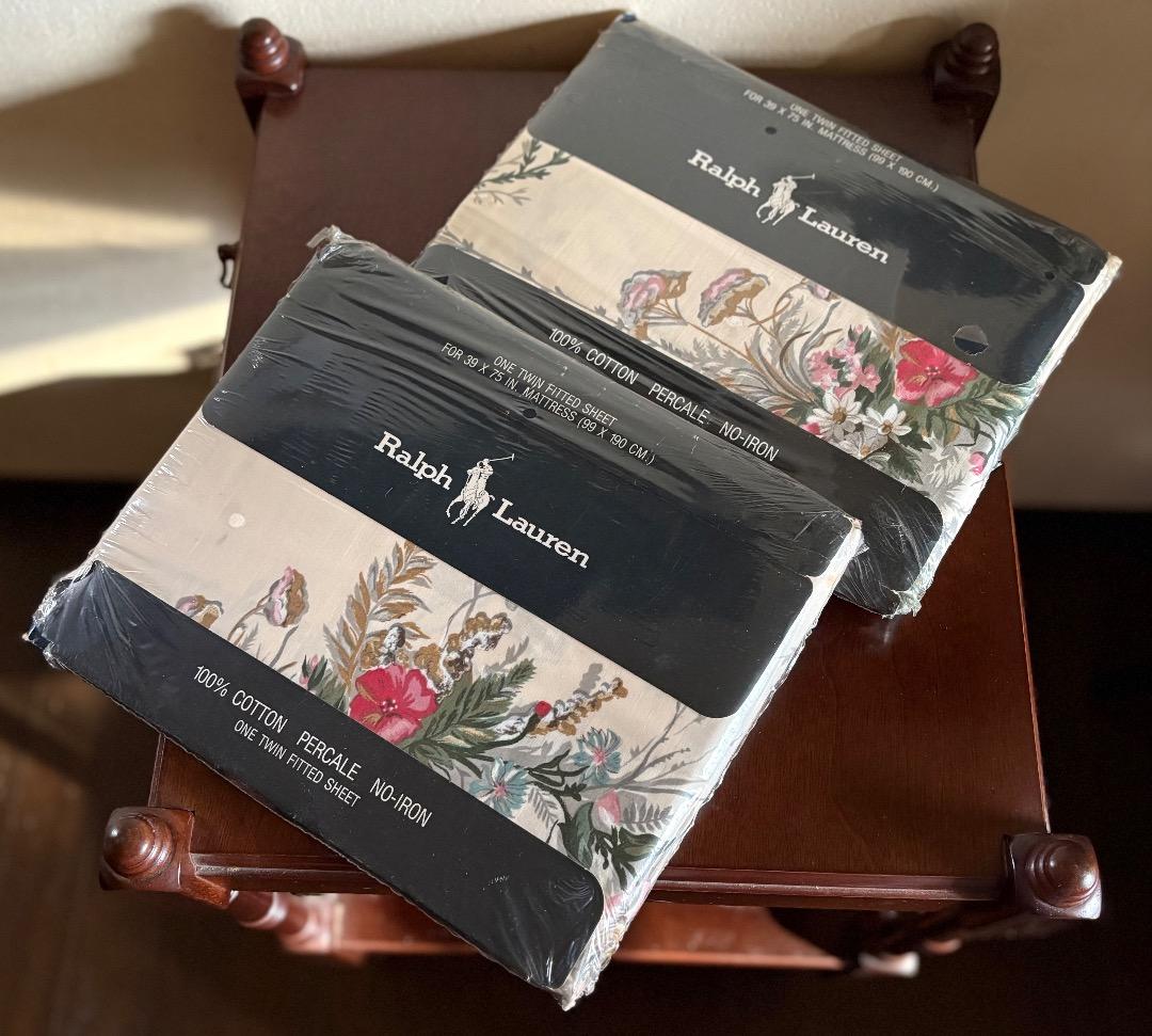Ralph Laurenホームコレクション シングルシーツ 2枚セット【未開封】