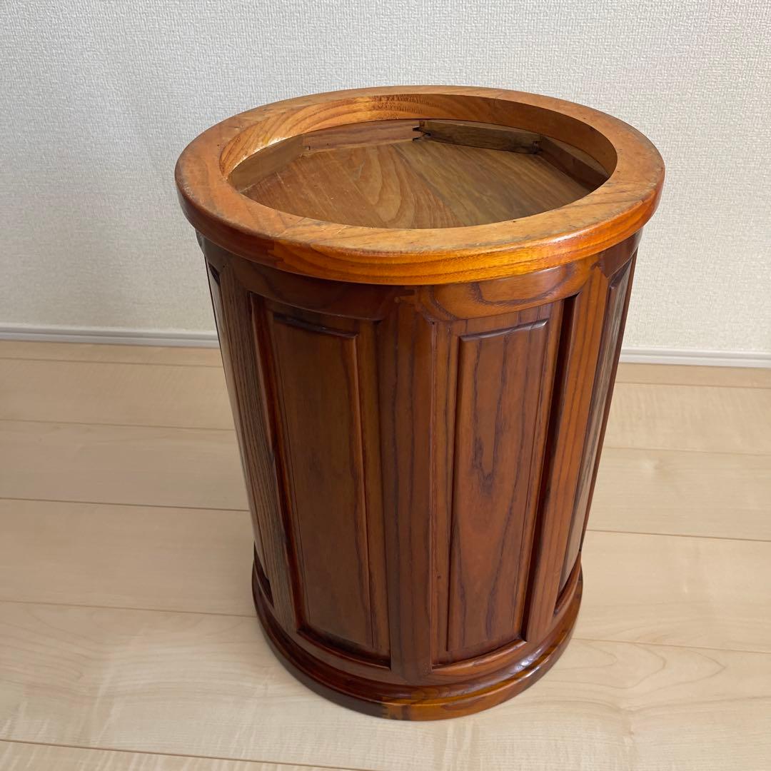 李朝家具 収納付き丸型スツール インテリア アンティーク　家具　レトロ　木製