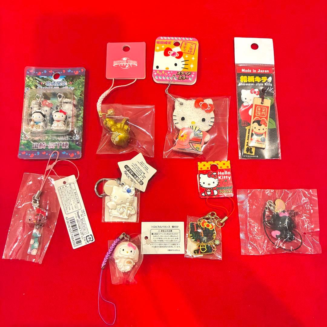 【レア】ご当地キティ 68個まとめ売り 根付けストラップ キーホルダー 廃盤品