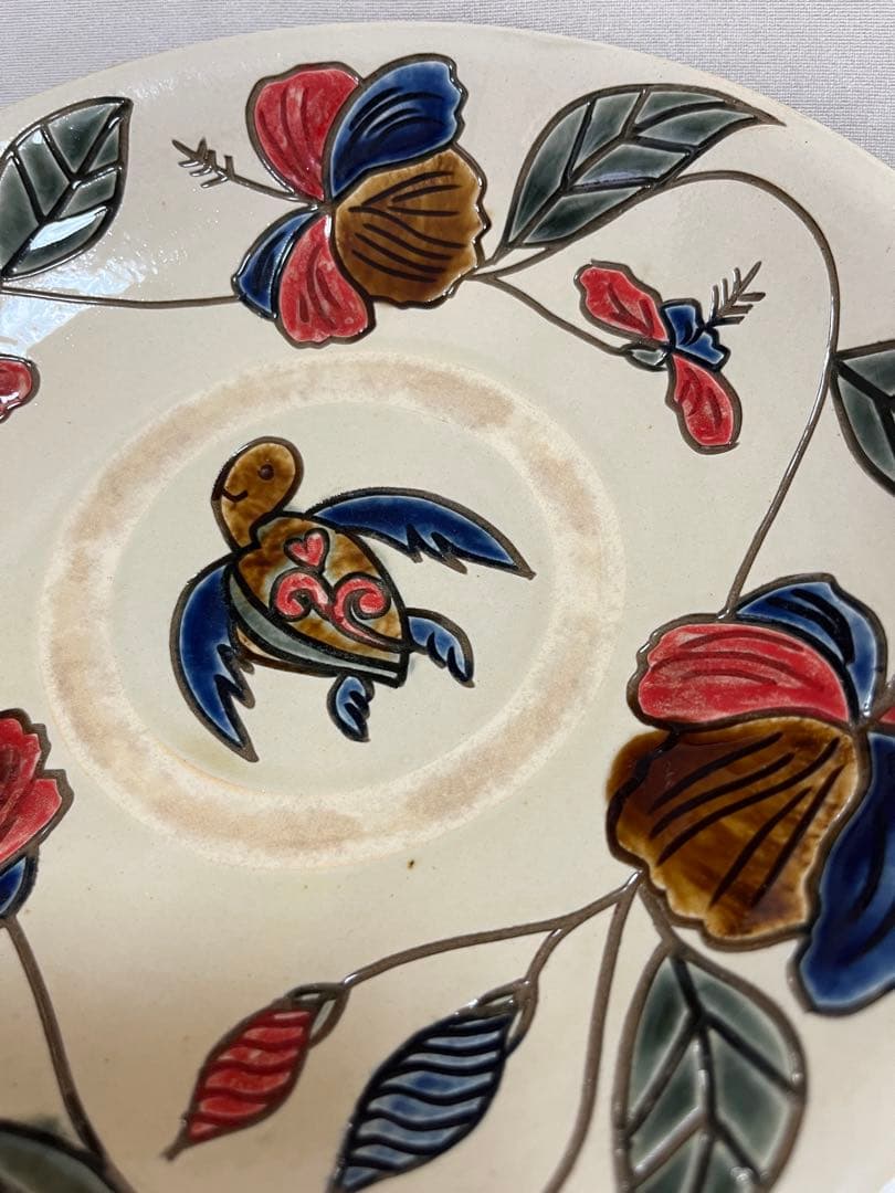 【陶芸工房ふじ】やちむん8寸深皿