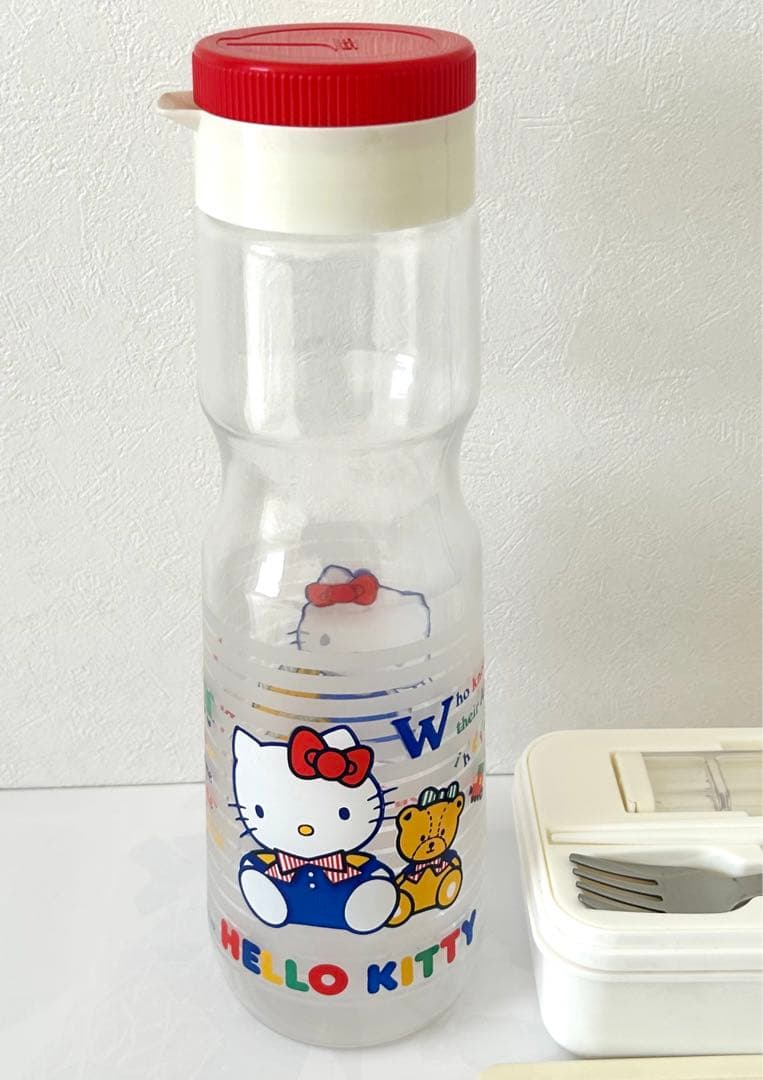 ハローキティ　ランチボックス　冷水ポット　冷茶ポット　1988年製