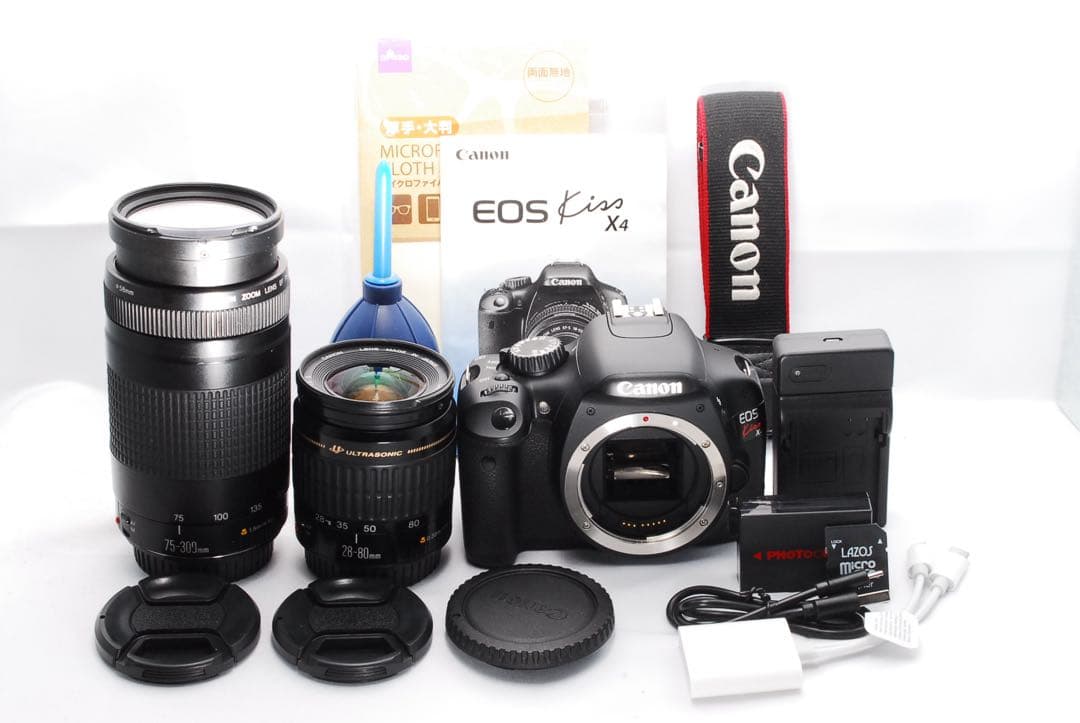 スマホ転送可‼️CanonKiss X4‼️超望遠レンズ付‼️入門モデル‼️すぐ使える‼️