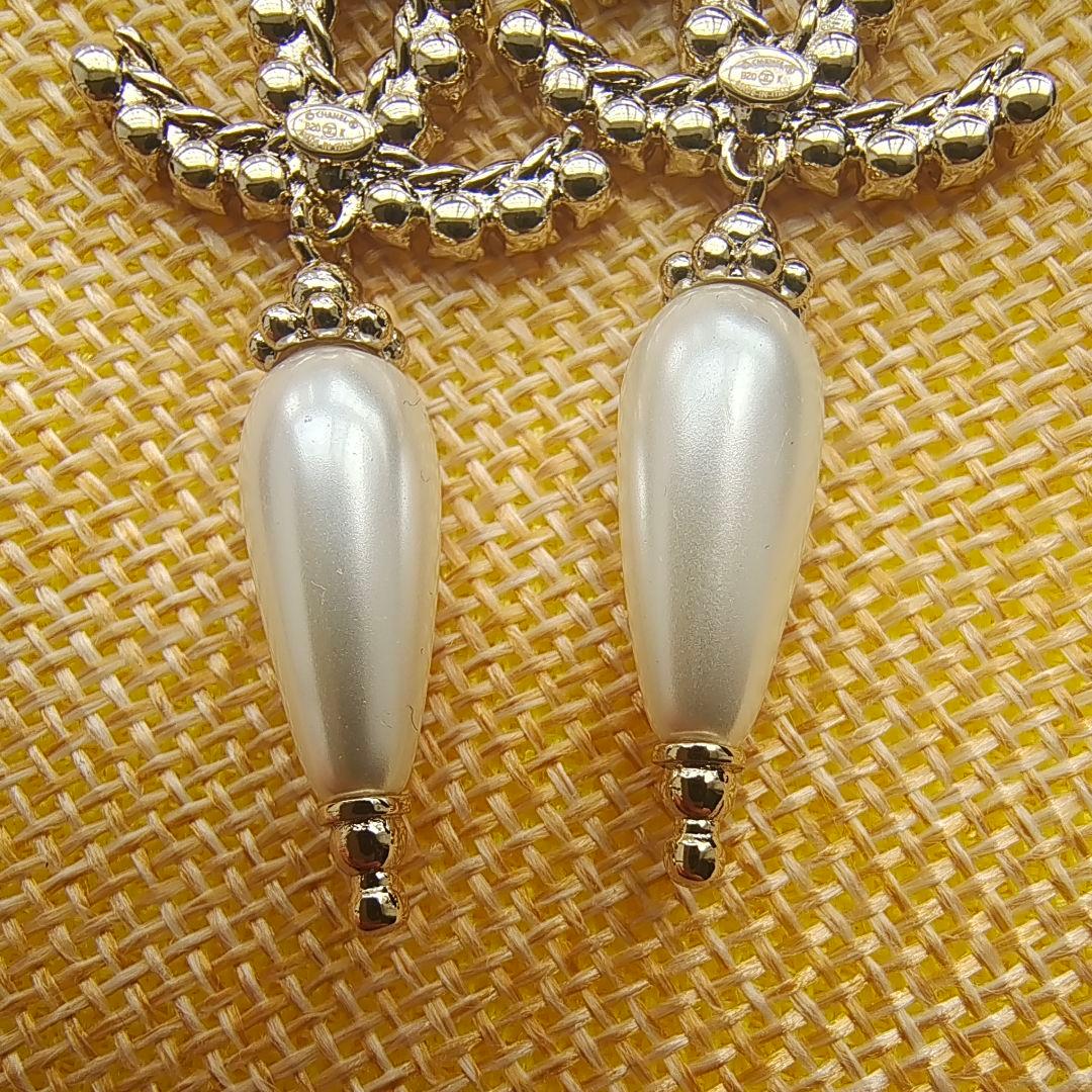 CHANEL ココマーク パール ピアス