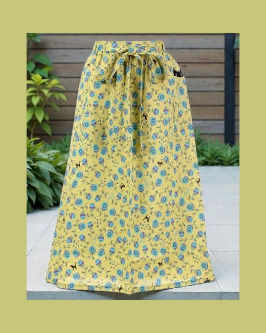 ♣Atsuko Matano 仔猫のロンド前掛　（イエロー）