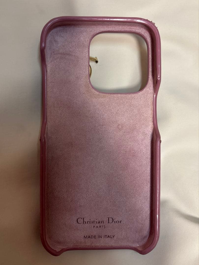 Christian Dior ピンク iPhone 14pro ケース 正規品