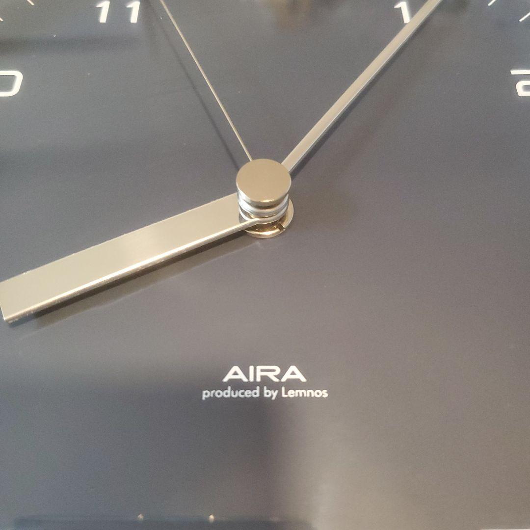 レムノス AIRA 掛時計 ダークブルー 北欧風
