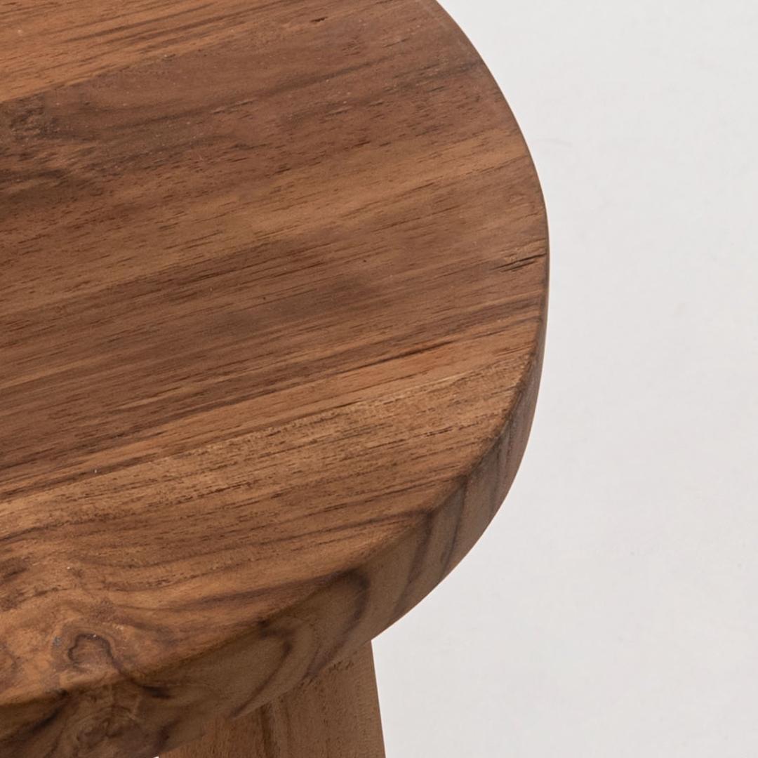 ハンドメイド ウッドスツール 無垢材 丸椅子 木製 花台 ナチュラルインテリア