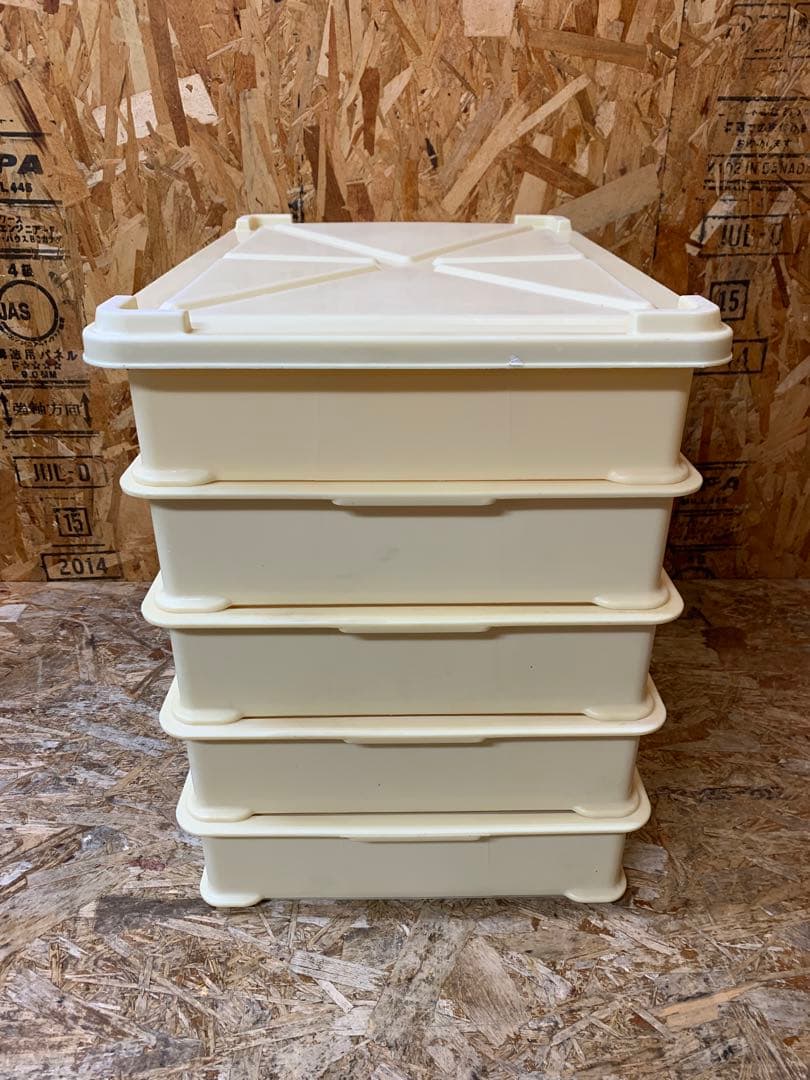 a(7864) サンコー ばんじゅうA 5段 蓋付き W570D383H104