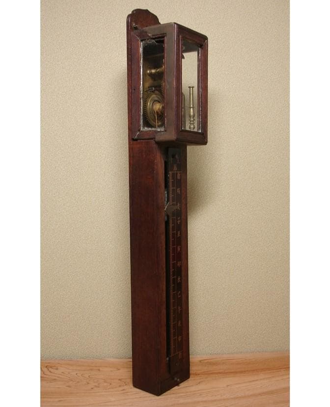 【大名品】◆『尺時計』江戸期 和時計 円天符 節板式文字盤 桑造枠◆検）大名時計