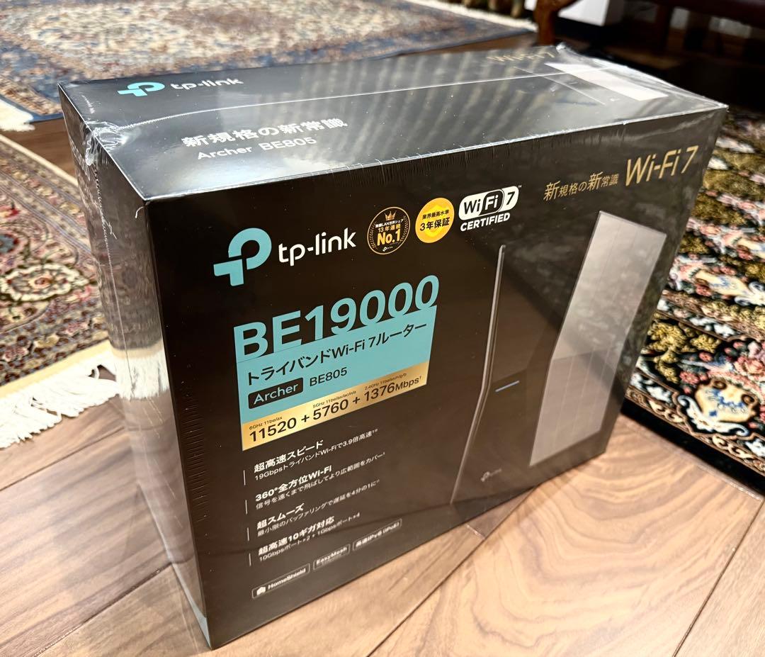 【新品未使用】TP-Link Archer BE805 Wi-Fi 7 ルーター