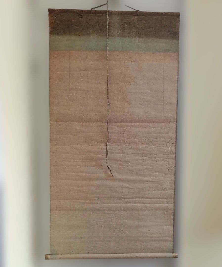 お値下げ　掛軸　雛祭り　箱無し　猫　ひな人形　骨董