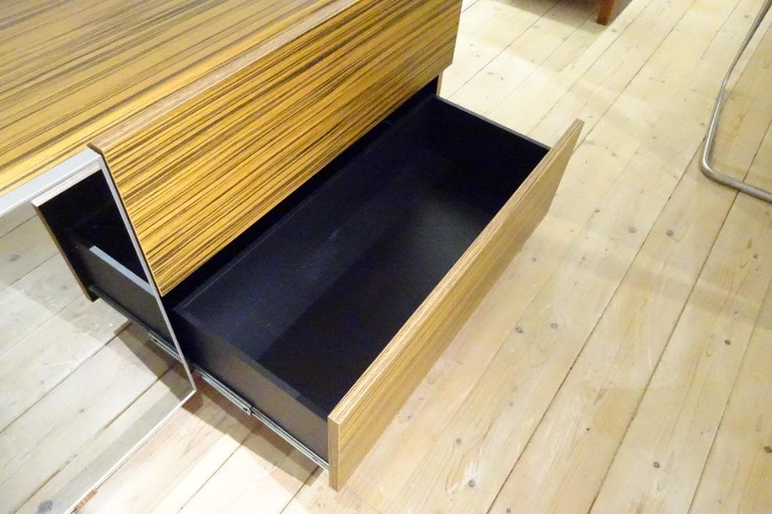 ボニー柾目突板　（黒檀）　AVボード　テレビボード　サイドボード　キャビネット