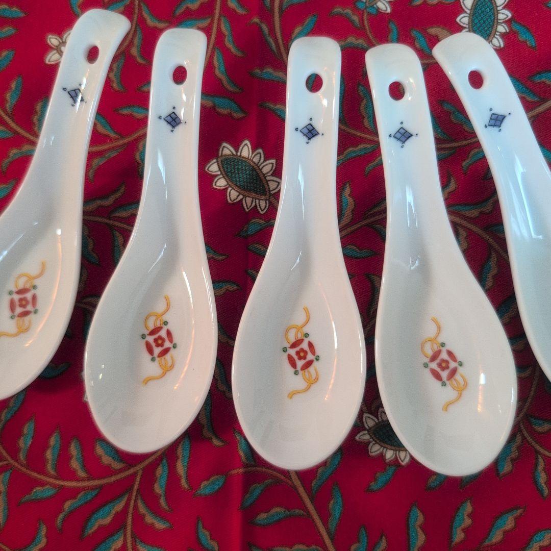 たち吉　宝尽くし　中華どんぶり　レンゲセット　ラーメン丼　中華丼　どんぶり　5名