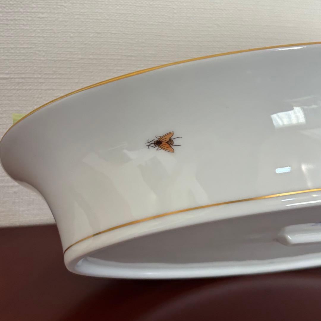 【欠け有り】ヘレンド ロスチャイルドバード 取っ手付きトレイ
