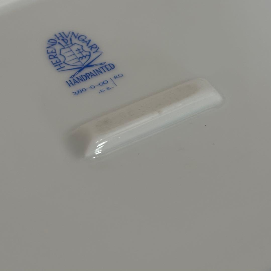 【欠け有り】ヘレンド ロスチャイルドバード 取っ手付きトレイ