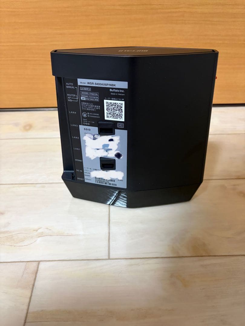 バッファロー　WSR-5400AX6P/NBK 無線LANルーター