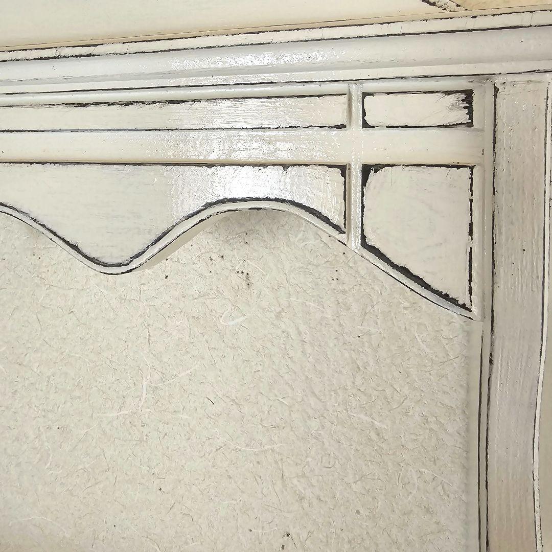 りん　フレンチアンティークシャビー壁掛けシェルフワイド800　モール