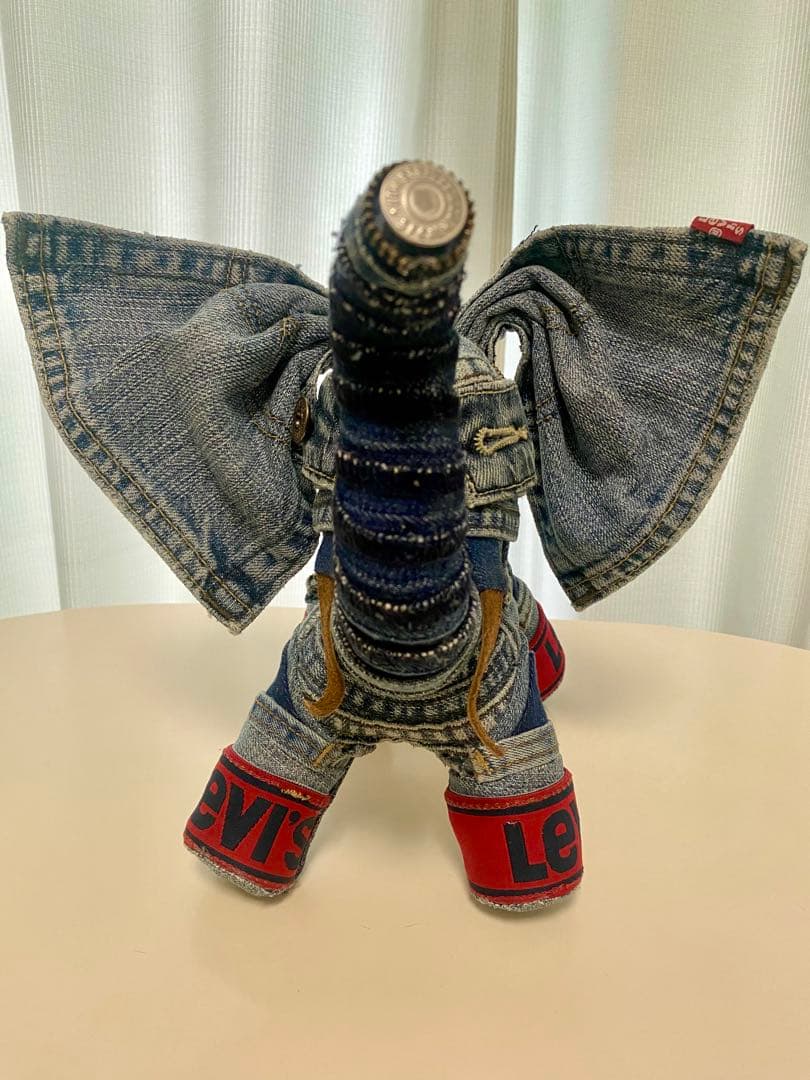 オリジナル⭐︎一点物　ハンドメイドのデニム象