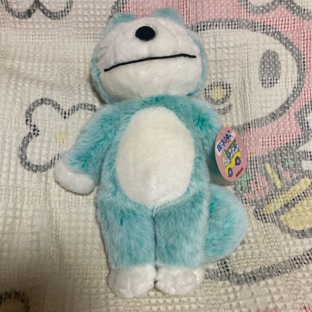 11ぴきのねこ ぬいぐるみ　馬場のぼる　Mサイズ　グリーン　中古品