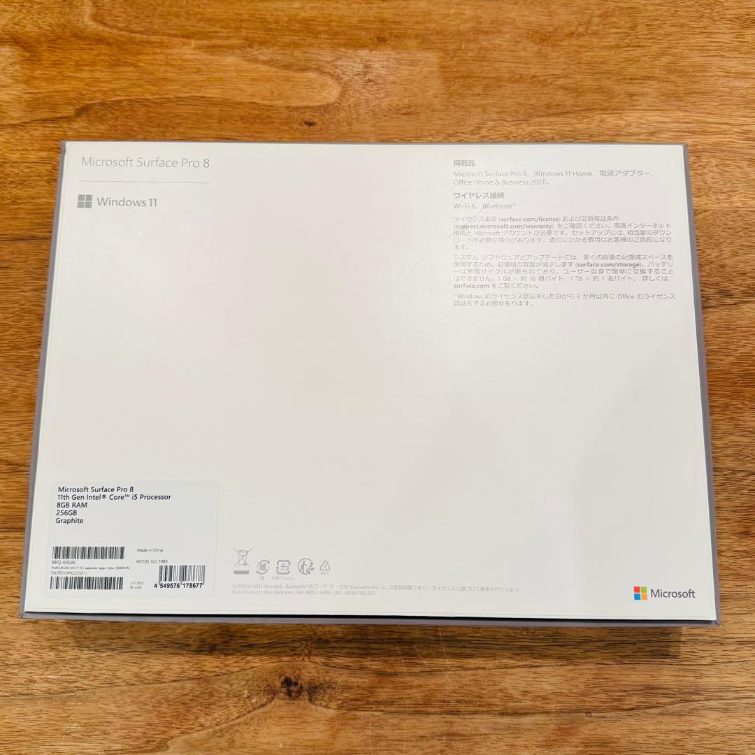 Windowsタブレット本体 Surface Pro 8 8PQ-00026 256GB 8GB Pro8