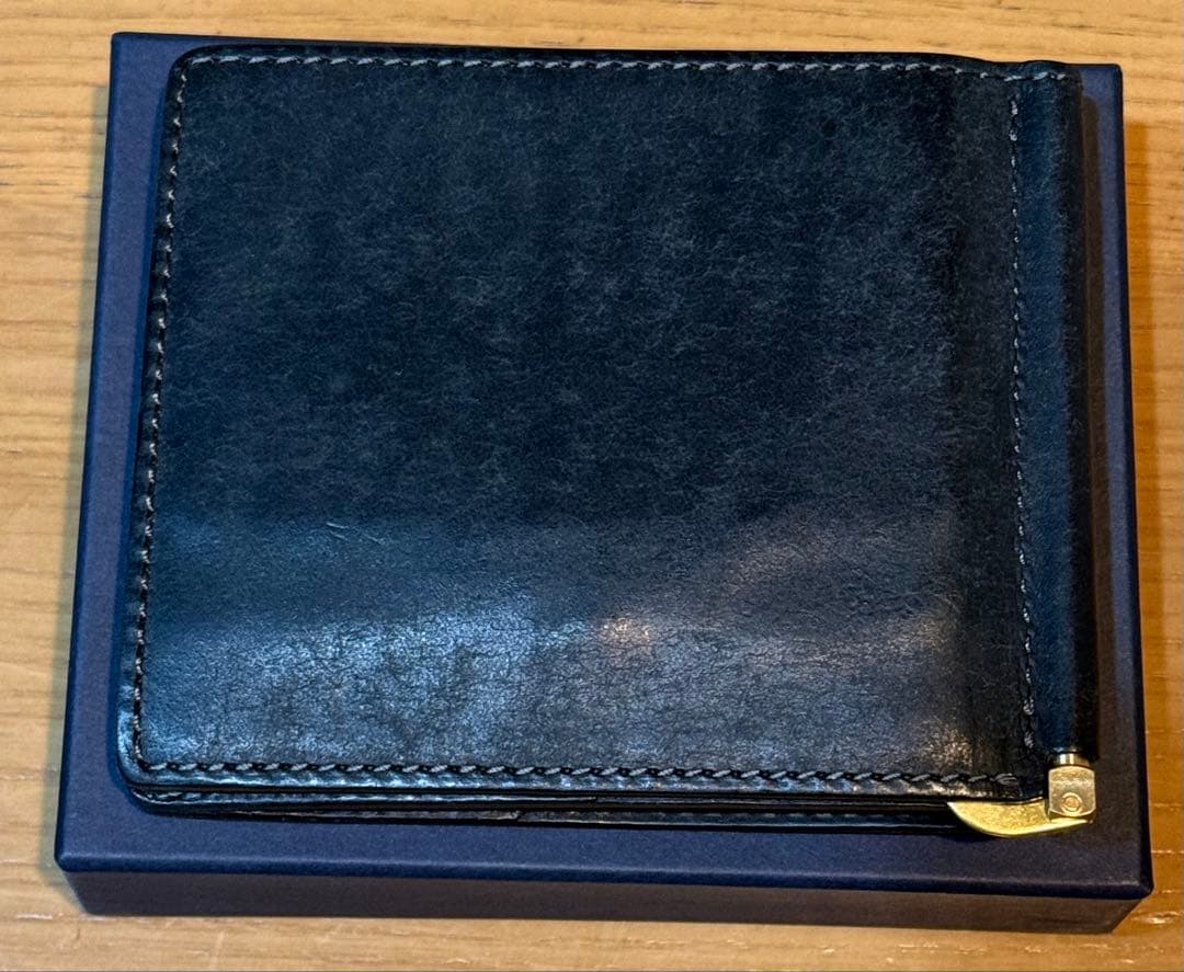 ヒズファクトリー 小銭入れ付きマネークリップ