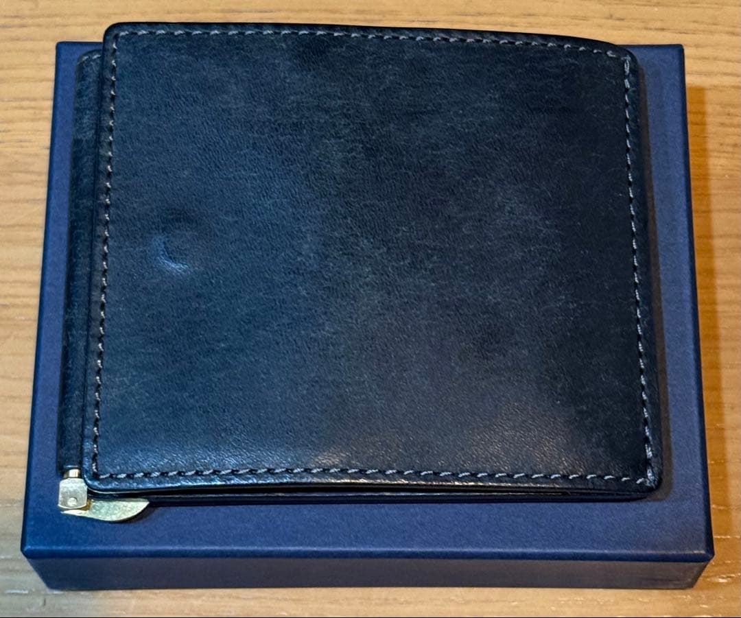 ヒズファクトリー 小銭入れ付きマネークリップ