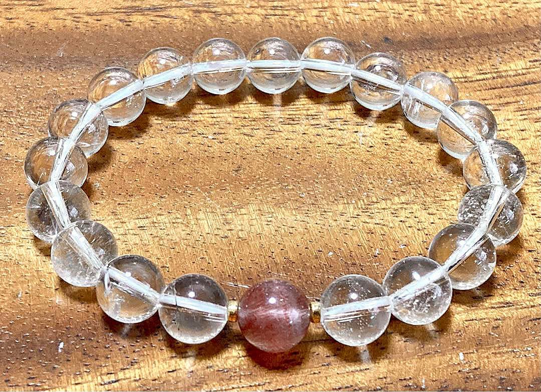 夢幻品質　ガネッシュヒマール産水晶とエスピリット鉱山産セイクリッドセブンのブレス