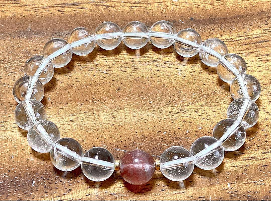 夢幻品質　ガネッシュヒマール産水晶とエスピリット鉱山産セイクリッドセブンのブレス