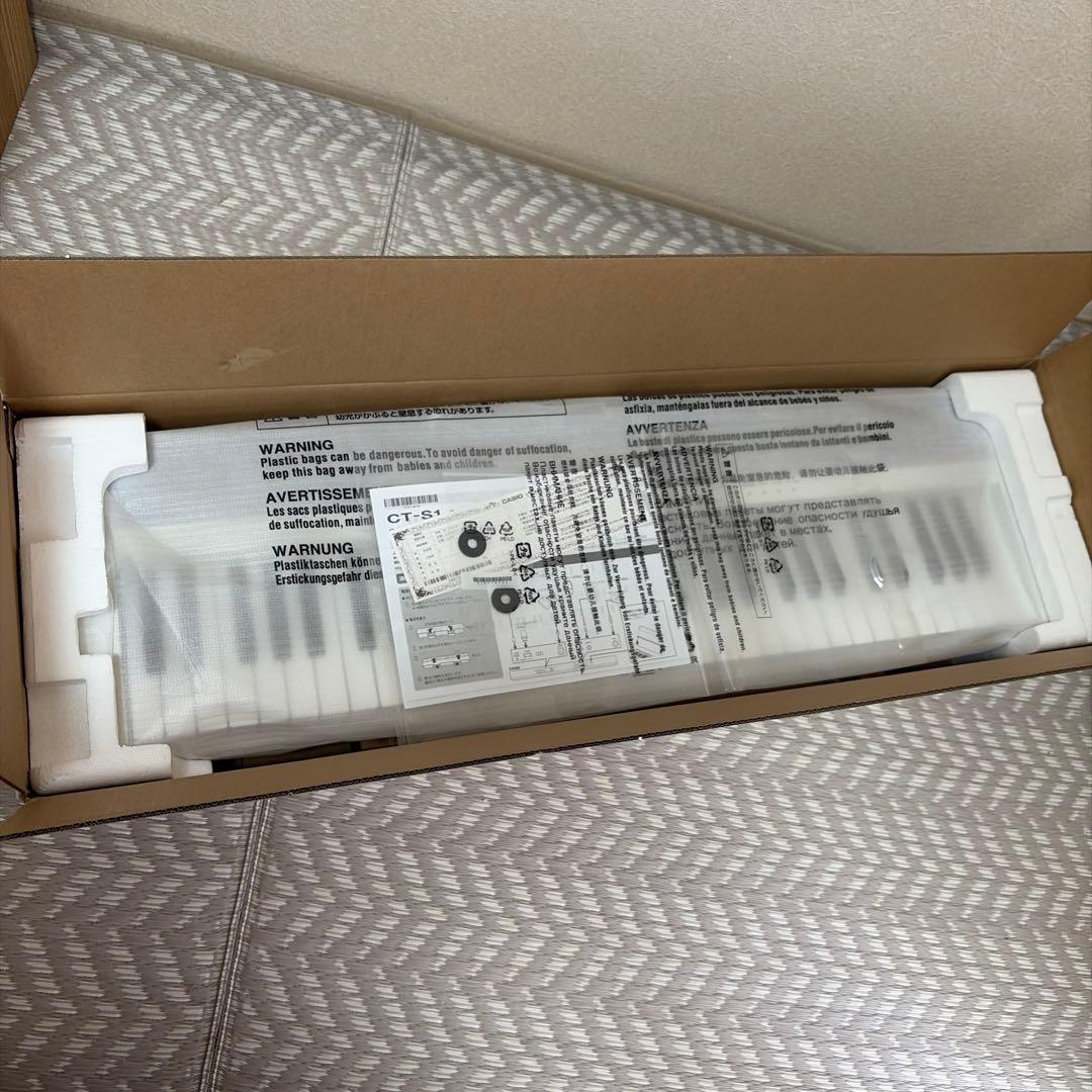 カシオ　キーボード カシオトーン　ホワイト61鍵盤　CT-S1WE