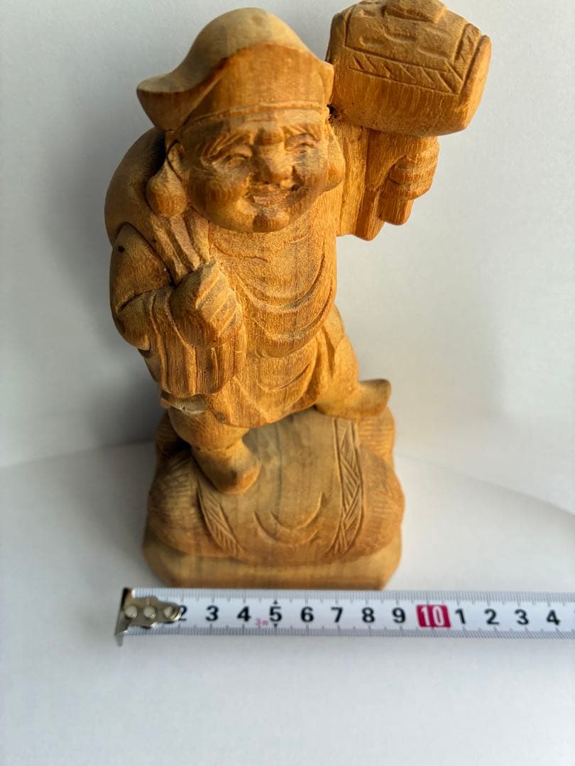 恵比寿　大黒天　木彫　彫刻　置物　縁起物　骨董　七福神　セット