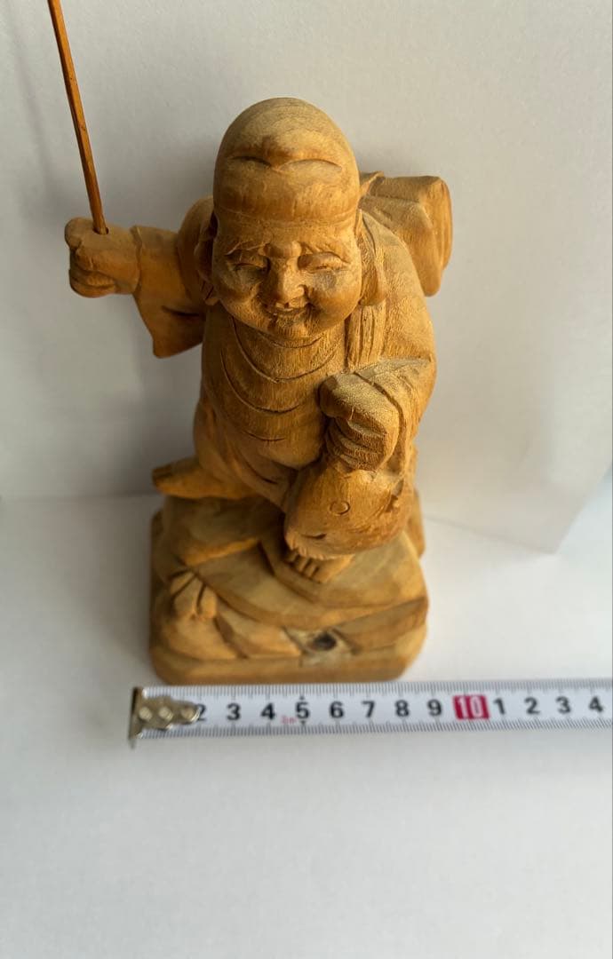 恵比寿　大黒天　木彫　彫刻　置物　縁起物　骨董　七福神　セット