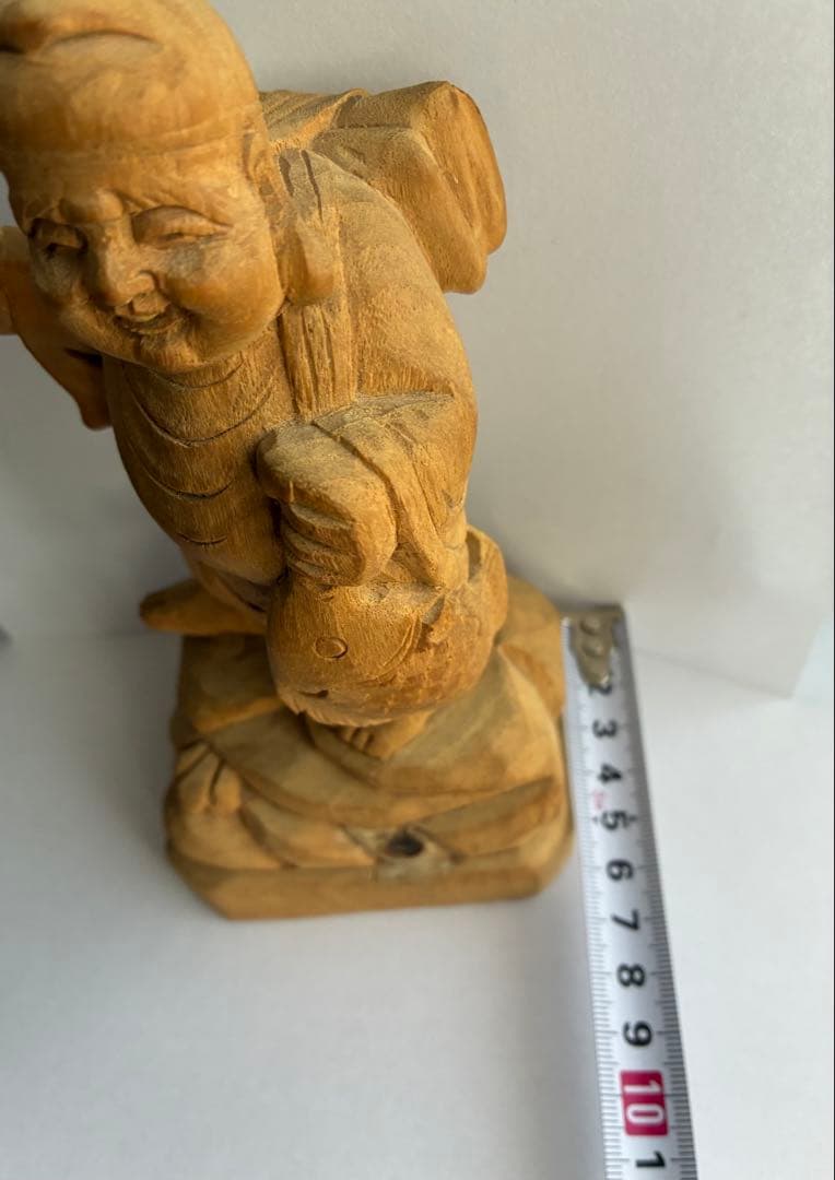 恵比寿　大黒天　木彫　彫刻　置物　縁起物　骨董　七福神　セット