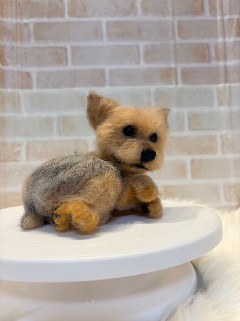 ヨークシャテリア　羊毛フェルト　momoichgo ヨーキー