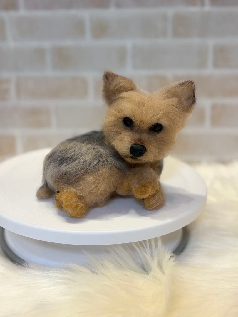 ヨークシャテリア　羊毛フェルト　momoichgo ヨーキー