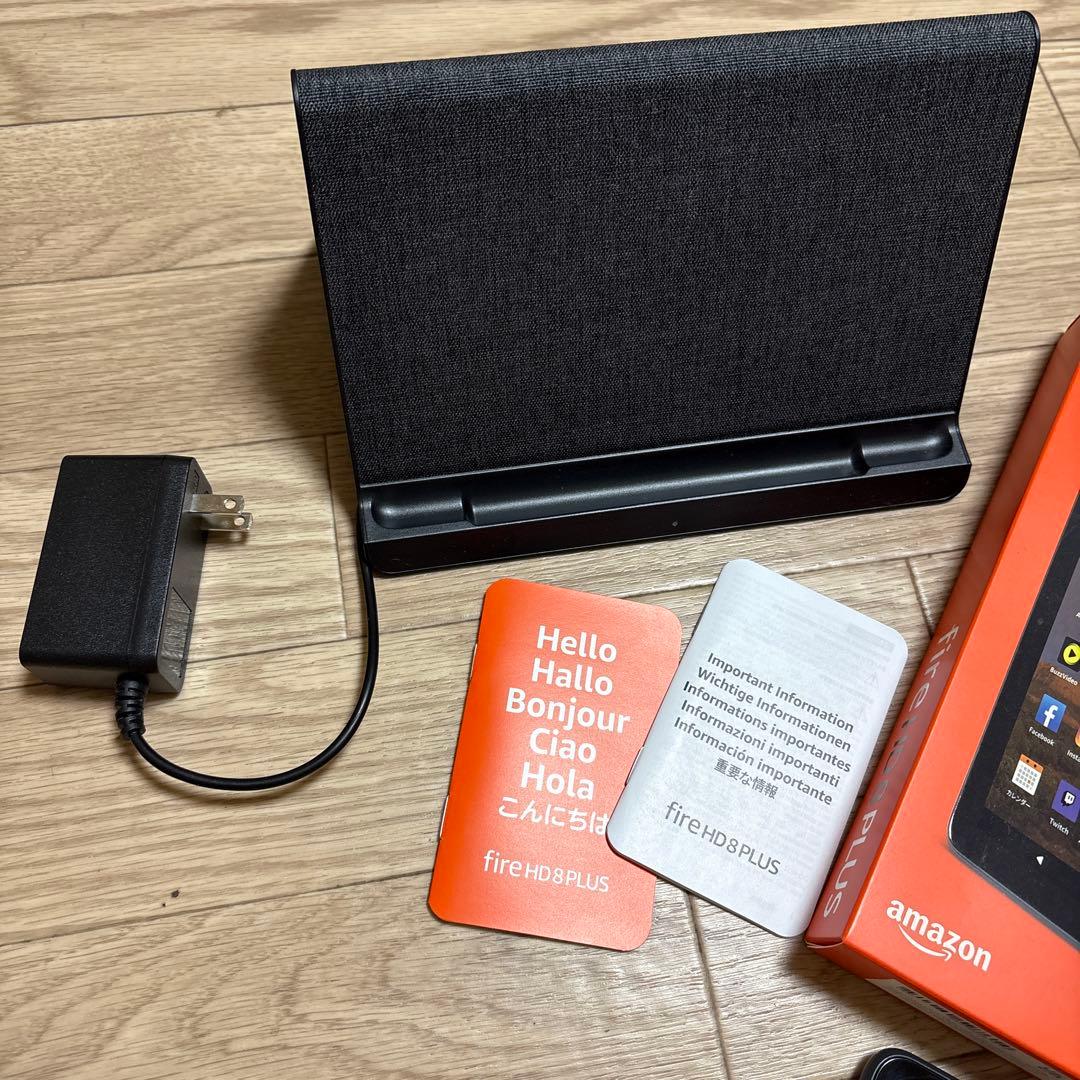 fire hd8 plus　美品ワイヤレス充電スタンド付　第10世代