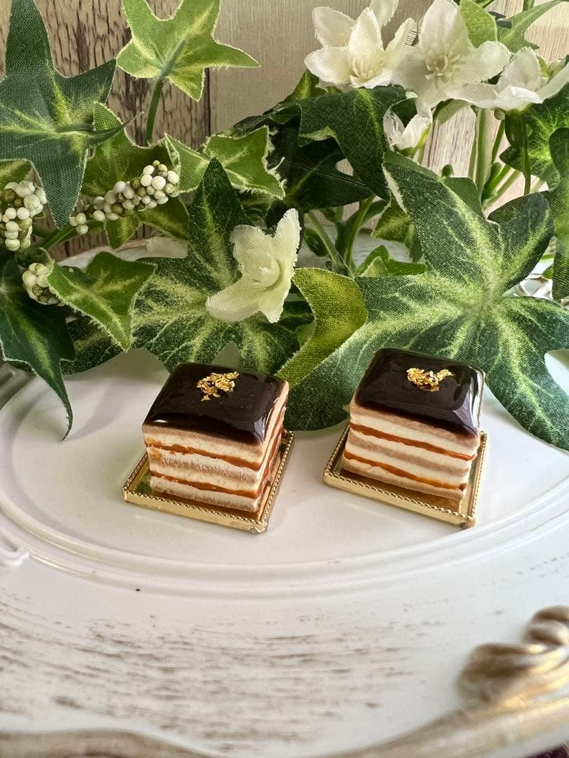 ミニチュアスイーツ ✽ ラッピングクッキーアソート＆オペラケーキセット①