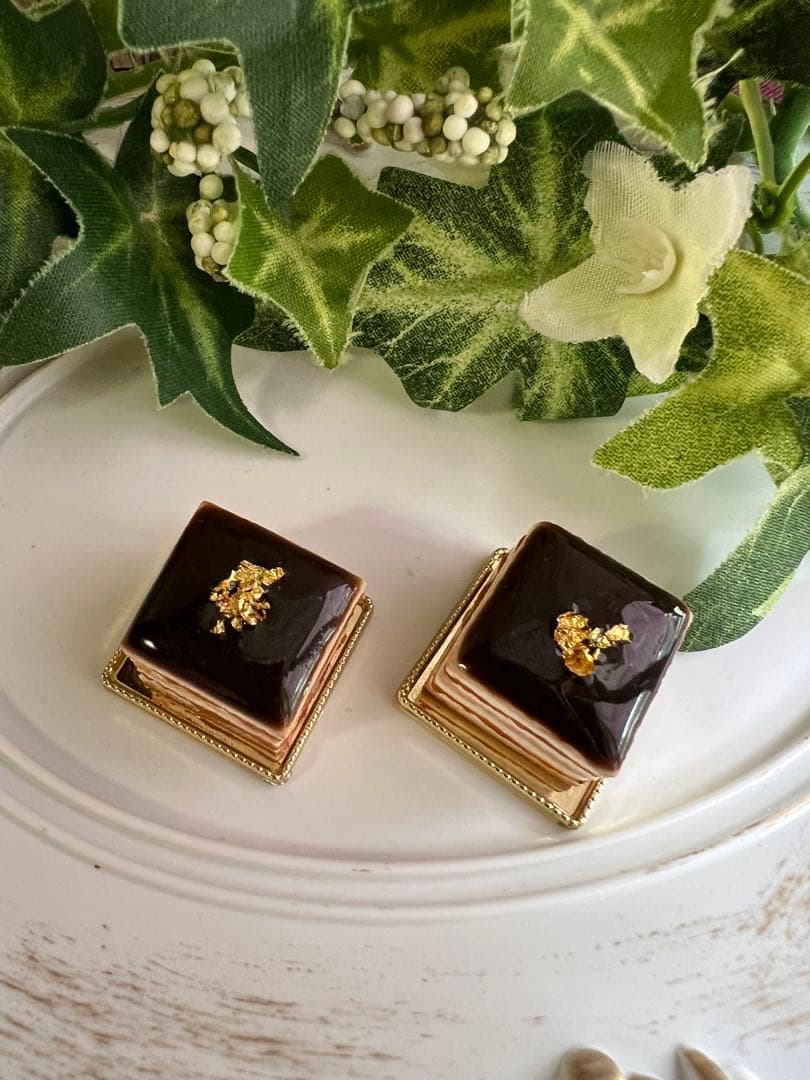 ミニチュアスイーツ ✽ ラッピングクッキーアソート＆オペラケーキセット①